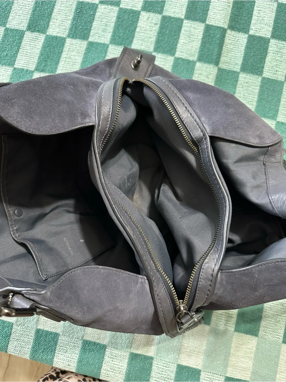 Coach Mixed Leather Edie 42 Shoulder Bag